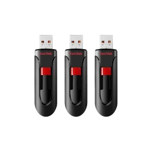 فلش مموری سن دیسک مدل CZ60 GLIDE ظرفیت 32 گیگابایت بسته 3 عددی