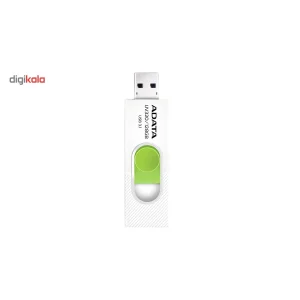 فلش مموری ای دیتا مدل UV320 ظرفیت 128 گیگابایت با درگاه USB 3.1 کشویی و سازگار با ویندوز، مک و لینوکس، انتقال داده با سرعت 10 گیگابیت بر ثانیه و طراحی جمع‌وجور
