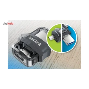 فلش مموری سن دیسک مدل Ultra Dual Drive M3.0 ظرفیت 32 گیگابایت