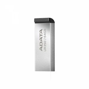 فلش مموری ای‌دیتا مدل UR350 ظرفیت 64 گیگابایت، رابط USB 3.2، سرعت خواندن 100 مگابایت بر ثانیه، مقاوم در برابر ضربه و سازگار با ویندوز و مک