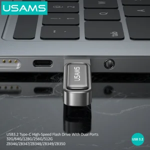 فلش مموری یوسمز مدل zb348 ظرفیت 128 گیگابایت با رابط usb-C