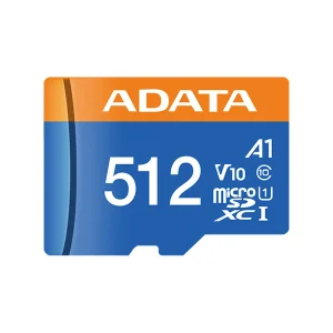 کارت حافظه microSDXC ای دیتا مدل Premier V10 A1 کلاس 10 استاندارد UHS-I سرعت 100MBps ظرفیت 512 گیگابایت