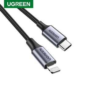 کابل تبدیل USB-C به لایتنینگ یوگرین مدل US304 طول 2 متر