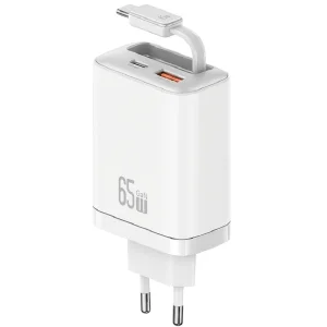 شارژر دیواری 45 وات 2 پورت یوسمز مدل CC299 به همراه کابل Type-C به طول 0.9 متر