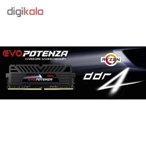 رم دسکتاپ DDR4 تک کاناله 3000 مگاهرتز CL16 گیل مدل Evo Potenza ظرفیت 8 گیگابایت