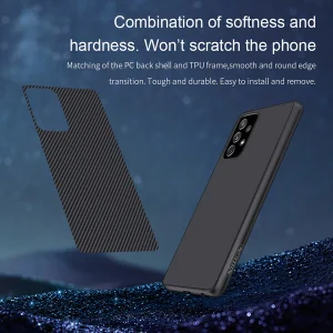 کاور نیلکین مدل Synthetic fiber مناسب برای گوشی موبایل سامسونگ Galaxy A72