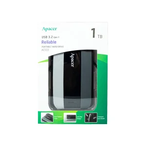 هارد اکسترنال اپیسر مدل ac533 ظرفیت یک ترابایت دارای رابط USB Type-A 3.0
