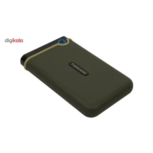 هارد اکسترنال ترنسند مدل StoreJet 25M3 ظرفیت دو ترابایت دارای رابط USB Type-A 2.0