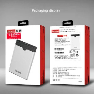 هارد اکسترنال لنوو مدل FS ظرفیت 500 گیگابایت با استاندارد ارتباطی USB 3.1 Gen1