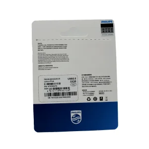 فلش مموری 32 گیگابایت فیلیپس مدل FM10UA-B با رابط USB 2.0، سرعت خواندن 30 مگابایت بر ثانیه، سرعت نوشتن 15 مگابایت بر ثانیه، سازگار با ویندوز، مک OS و لینوکس، مقاوم در برابر خش و اثر انگشت