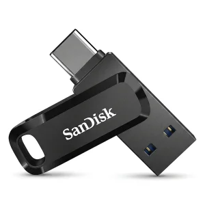 فلش مموری سن دیسک Ultra Dual Drive Go ظرفیت 256 گیگابایت با درگاه USB Type-C مقاوم در برابر خش، شوک، لرزش و گرد و غبار