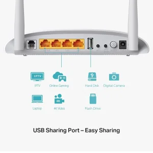 مودم روتر VDSL/ADSL بی‌سیم 300Mbps تی پی-لینک مدل TD-W9970