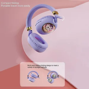 هدفون بی سیم مدل بچه گانه طرح گربه کد CA-037