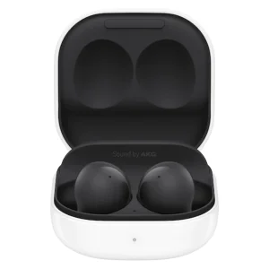 هدفون بلوتوثی سامسونگ مدل Galaxy Buds 2 با نویز کنسلینگ فعال (ANC)، درگاه شارژ USB Type-C، دارای میکروفون داخلی و دو میکروفون خارجی، مقاوم در برابر رطوبت و عرق