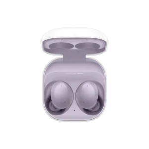 هدفون بلوتوثی سامسونگ مدل Galaxy Buds 2 با نویز کنسلینگ فعال (ANC)، درگاه شارژ USB Type-C، دارای میکروفون داخلی و دو میکروفون خارجی، مقاوم در برابر رطوبت و عرق