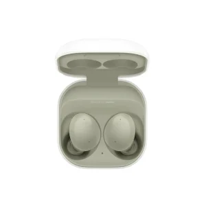 هدفون بلوتوثی سامسونگ مدل Galaxy Buds 2 با نویز کنسلینگ فعال (ANC)، درگاه شارژ USB Type-C، دارای میکروفون داخلی و دو میکروفون خارجی، مقاوم در برابر رطوبت و عرق