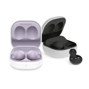 هدفون بلوتوثی سامسونگ مدل Galaxy Buds 2 با نویز کنسلینگ فعال (ANC)، درگاه شارژ USB Type-C، دارای میکروفون داخلی و دو میکروفون خارجی، مقاوم در برابر رطوبت و عرق