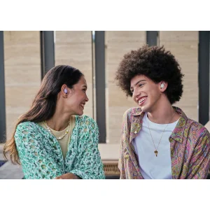 هدفون بلوتوثی سامسونگ مدل Galaxy Buds 2 با نویز کنسلینگ فعال (ANC)، درگاه شارژ USB Type-C، دارای میکروفون داخلی و دو میکروفون خارجی، مقاوم در برابر رطوبت و عرق