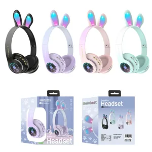 هدفون بلوتوثی طرح فانتزی خرگوش مدل Rabbit-PM-08