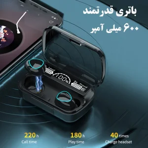 هدفون بلوتوثی مخصوص بازی مدل TWS M-10