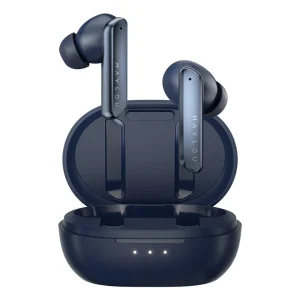 هدفون بلوتوثی هایلو مدل W1 با نویز کنسلینگ میکروفون، درگاه شارژ USB Type-C، دارای 4 میکروفون، پشتیبانی از فرمان لمسی، مقاومت در برابر رطوبت و عرق