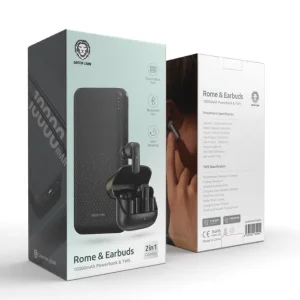 هدفون بلوتوثی گرین لاین مدل ROME AND EARBUDS به همراه پاوربانک