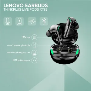 هدست مخصوص بازی بلوتوثی لنوو مدل Thinkplus Live Pods XT92