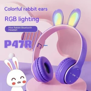هدفون بلوتوثی طرح خرگوش مدل P47R