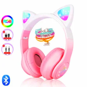 هدفون بلوتوثی مدل STN-28 Pro طرح Cat Ear 2023