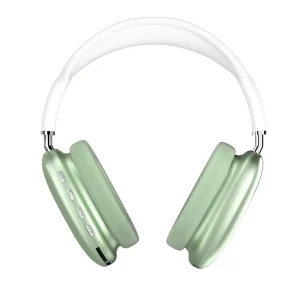 هدفون بلوتوثی مدل Airpods Max P9 بدون نویز کنسلینگ، درگاه شارژ USB Type-C، دارای میکروفون با کیفیت 105 دسی‌بل، مقاوم در برابر رطوبت و عرق