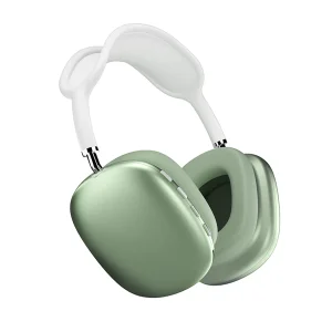 هدفون بلوتوثی مدل Airpods Max P9 بدون نویز کنسلینگ، درگاه شارژ USB Type-C، دارای میکروفون با کیفیت 105 دسی‌بل، مقاوم در برابر رطوبت و عرق