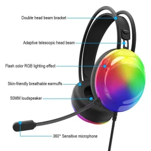 هدفون مخصوص بازی لنوو مدل  ThinkPlus G86A 3.5mm