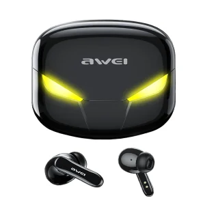 هدفون بلوتوثی اوی T35 با نویز کنسلینگ فعال (ANC)، درگاه شارژ USB Type-C، دارای نمایشگر روی محفظه شارژ، مقاوم در برابر رطوبت و عرق