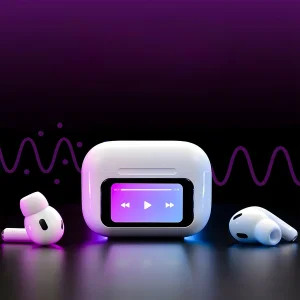هدفون بلوتوثی لوکسار مدل A9 Pro دارای نویز کنسلینگ فعال (ANC) و نویز کنسلینگ میکروفون (ENC)، درگاه شارژ USB Type-C دارای نمایشگر روی صفحه محفظه شارژ، مقاوم در برابر رطوبت و عرق