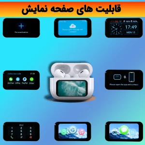 هدفون بلوتوثی لوکسار مدل A9 Pro دارای نویز کنسلینگ فعال (ANC) و نویز کنسلینگ میکروفون (ENC)، درگاه شارژ USB Type-C دارای نمایشگر روی صفحه محفظه شارژ، مقاوم در برابر رطوبت و عرق