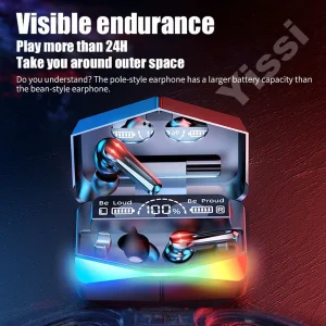 هدفون بلوتوثی گیمینگ مدل m28 playgames v5.3 2023