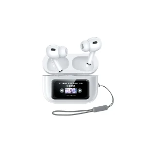هدفون بلوتوثی ریمکس مدل CozyPods W30N دارای نویز کنسلینگ فعال (ANC)، درگاه شارژ USB Type-C، دارای نمایشگر روی صفحه محفظه شارژ