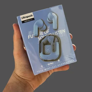 هدفون بلوتوثی مدل Ultra Pods بدون نویز کنسلینگ، درگاه شارژ USB Type-C، دارای میکروفون داخلی، تا 9 ساعت پخش موسیقی، مقاوم در برابر گرد و غبار