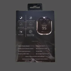 هدفون بلوتوثی مدل Ultra Pods بدون نویز کنسلینگ، درگاه شارژ USB Type-C، دارای میکروفون داخلی، تا 9 ساعت پخش موسیقی، مقاوم در برابر گرد و غبار