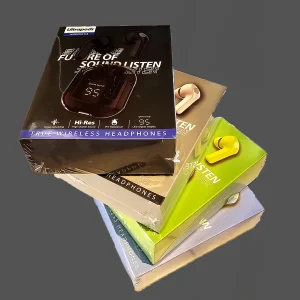 هدفون بلوتوثی مدل Ultra Pods بدون نویز کنسلینگ، درگاه شارژ USB Type-C، دارای میکروفون داخلی، تا 9 ساعت پخش موسیقی، مقاوم در برابر گرد و غبار