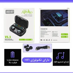 هدفون بلوتوثی موزیک آپولو مدل BAS-7-V5.3