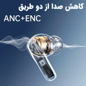 هدفون بلوتوثی ریمکس مدل Cozy Pods دارای نویز کنسلینگ فعال (ANC) و نویز کنسلینگ میکروفون (ENC)، درگاه شارژ USB Type-C، پشتیبانی از فرمان لمسی