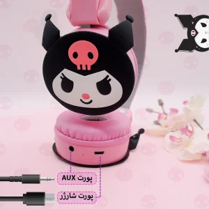 هدفون بی سیم طرح فانتزی کرومی مدل Kuromi-AH-807L
