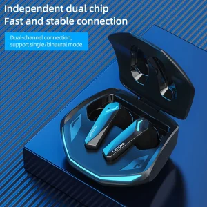 هدفون بلوتوثی لنوو مدل Live Pods GM2 Pro بدون قابلیت نویز کنسلینگ، درگاه شارژ USB Type-C، دارای دستیار صوتی، مقاوم در برابر رطوبت و عرق