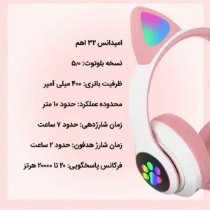 هدفون بی سیم مدل کت دیزاین STN-28 N2023