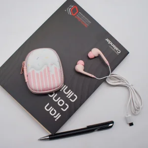 هندزفری ایرسر طرح فانتزی مدل Dessert-E-323 به همراه کیف هندزفری