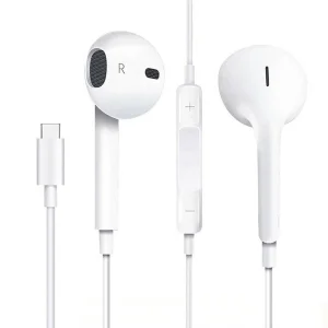 هندزفری مدل اکی یس OK-USBC1516 با نویز کنسلینگ میکروفون (ENC)، اتصال از طریق USB Type-C