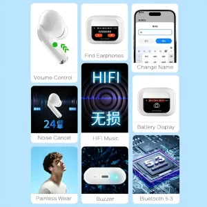 هدفون بلوتوثی مدل Airpods A9 PRO ANC ENC