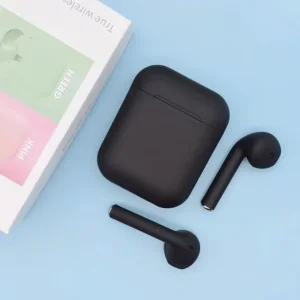 هدفون بلوتوثی مدل inpods 12 بدون قابلیت نویز کنسلینگ، درگاه شارژ لایتنینگ، تا 5 ساعت عمر باتری، امکان استفاده به صورت پاوربانک، کنترل لمسی، مقاوم در برابر رطوبت و عرق