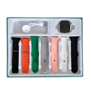 ساعت هوشمند 49 میلی متری اف 12 الترا مدل seven plus one 7+1 با 7 بند سیلیکونی